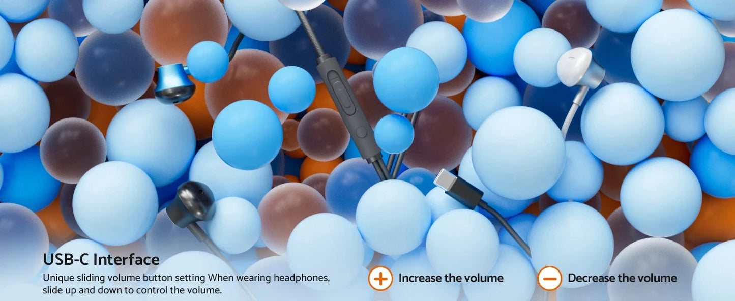 For Samsung Headphones HiFi Surround Sound In-ear USB Type C GlowCart