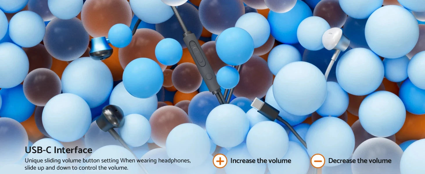 For Samsung Headphones HiFi Surround Sound In-ear USB Type C GlowCart