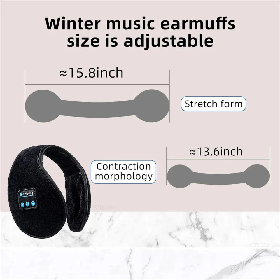Wireless Ear muffs Bluetooth Headphones Earmuffs Winter GlowCart