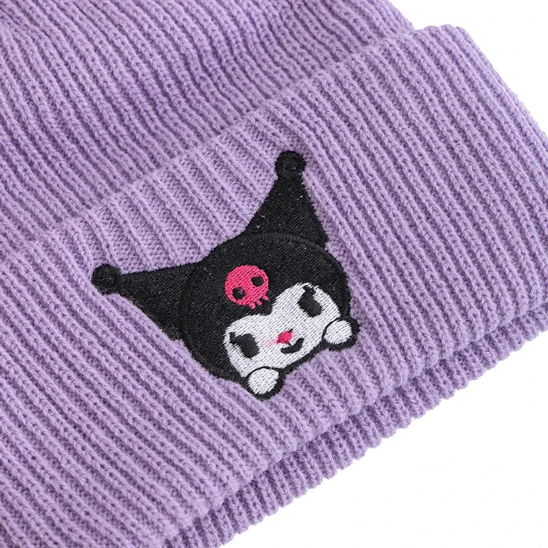 Hot Sale Saniro Hello Kitty Beanie Hat Women Cute Cartoon GlowCart