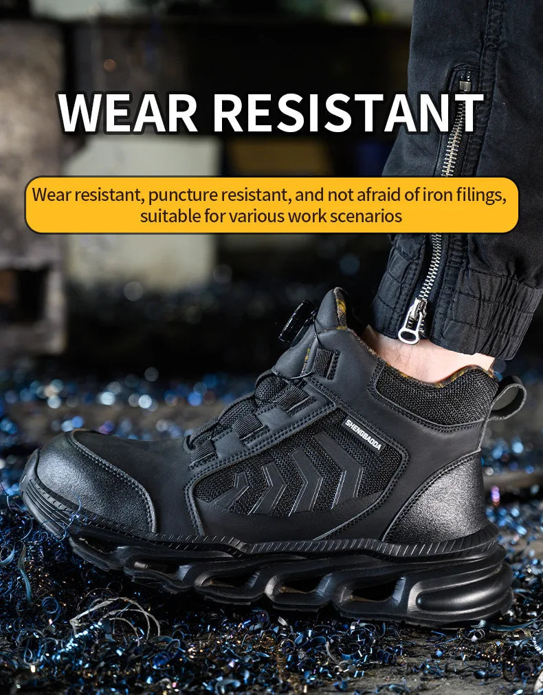 Insulation 6KV Work Safety Boots Men Anti smash Anti Puncture Security Protective Safety Shoes Men Work Shoes Plus Size 47 48 GlowCart