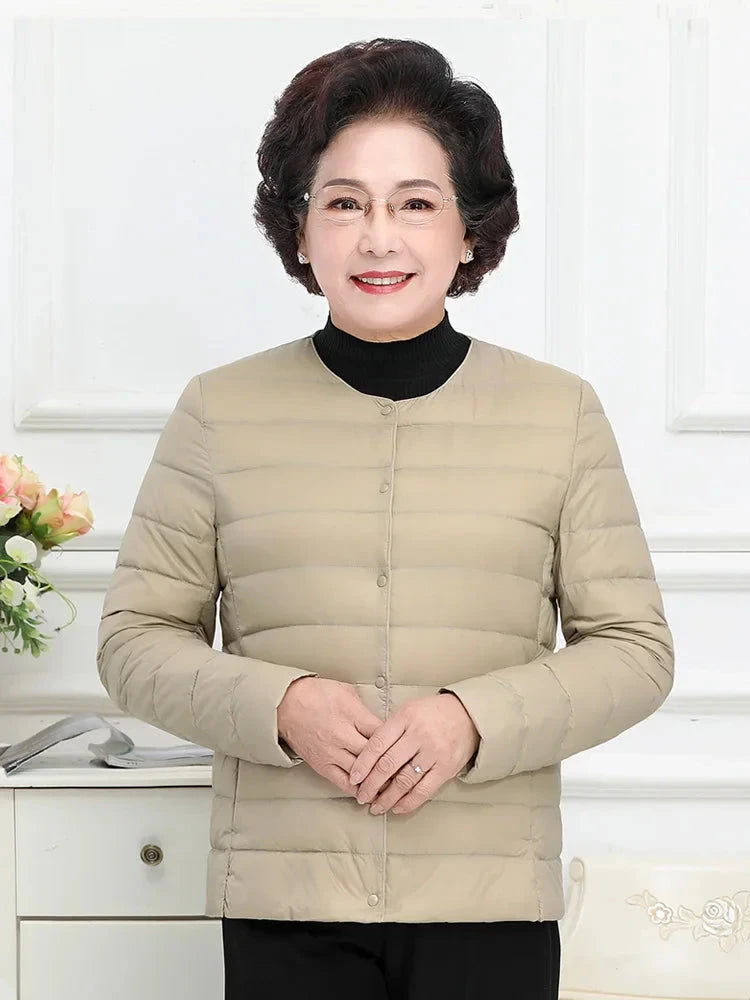 Woman Ultra Light Down Jacket Portable Parka Matte Fabric GlowCart