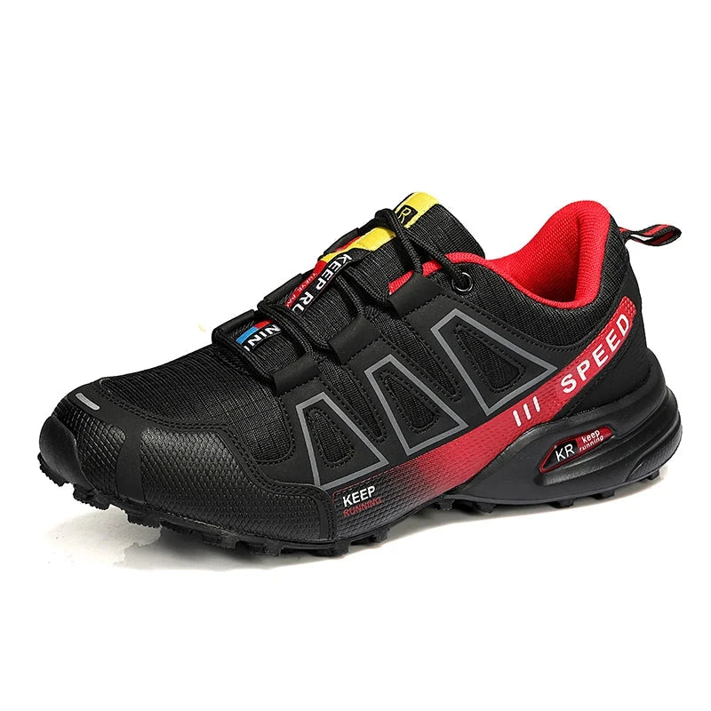 Men‘s Waterproof Hiking Shoes Outdoor Trainers Lace-up GlowCart