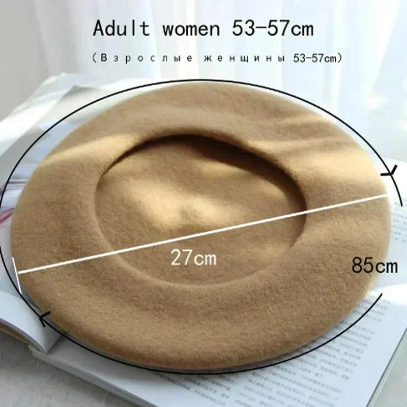 New Multi-color Wool Thick Berets Winter Autumn Artist GlowCart
