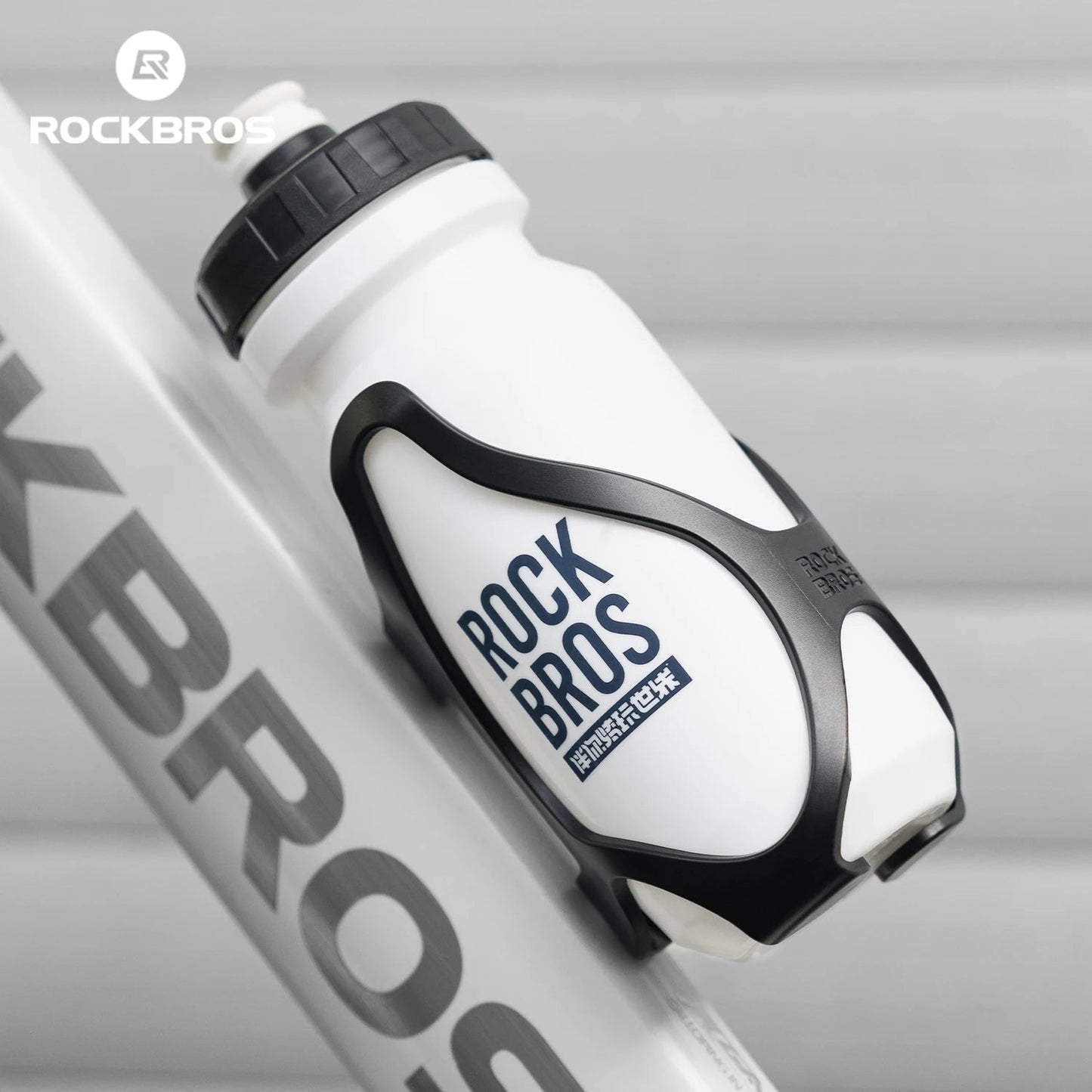 ROCKBROS Cycling Bottle Cage Bicycle Mountain Bike Cup Holder High-strength PC Water Bottle Bracket Enclosed Cycling Kettle Rack GlowCart