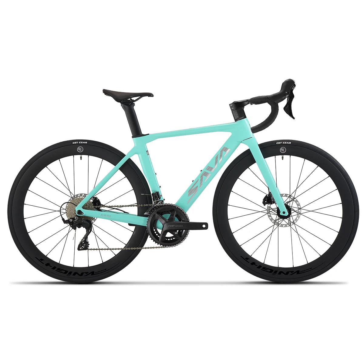 SAVA A7L Pro Carbon Fiber Road Bike, 700C Adult Racing Model, Equipped with Shimano 105 R7120 Groupset, 24-Speed Hydraulic Brake GlowCart