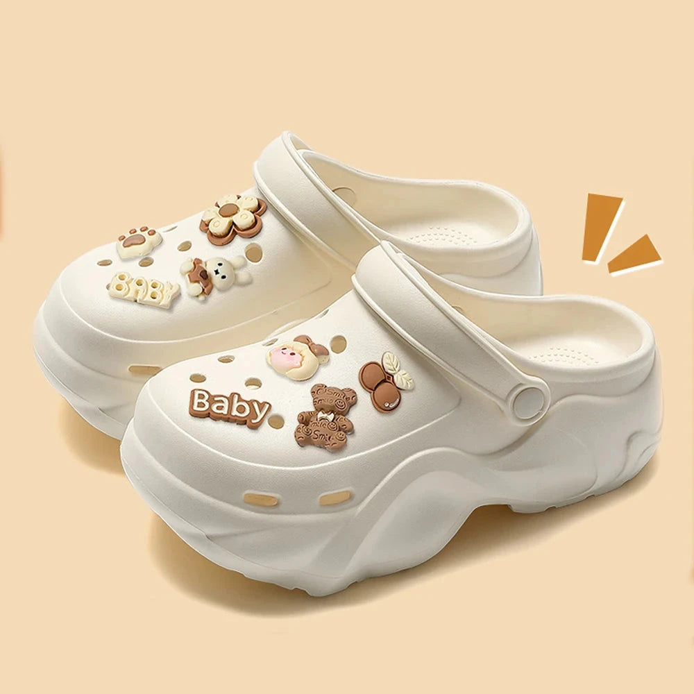 BASATU Women's Fashion Chunky Platform Sandals Summer Thick GlowCart