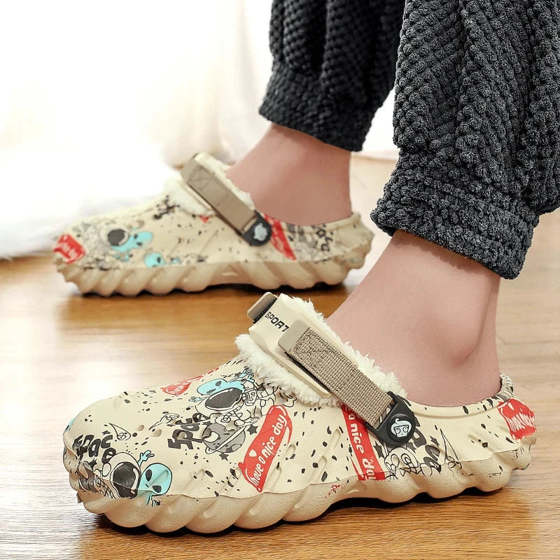 Shoes Winter Men's Flip Flops Padded Slippers Men’s Free GlowCart