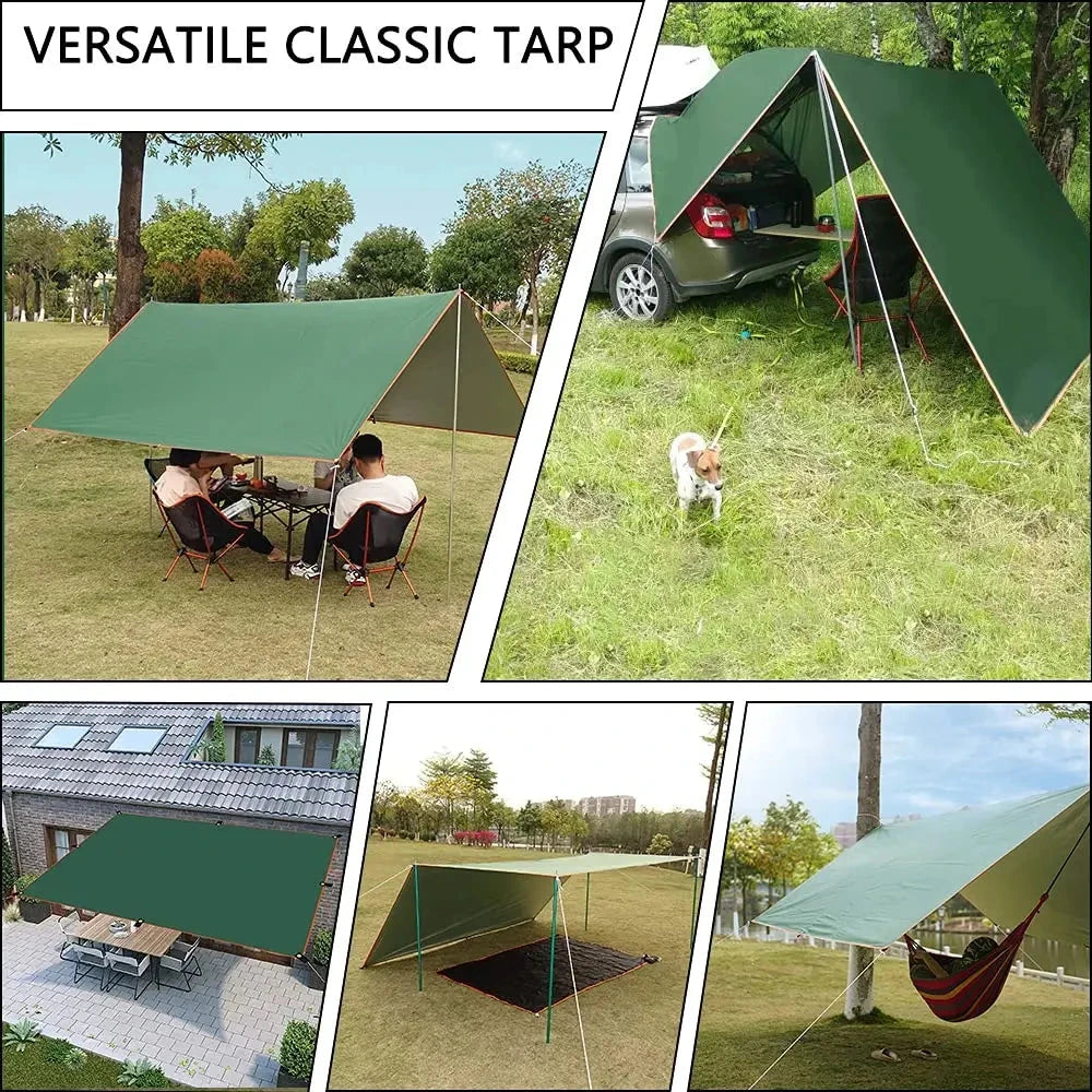 Camping Tarp Waterproof Tent Tourist Awning Shade Garden GlowCart