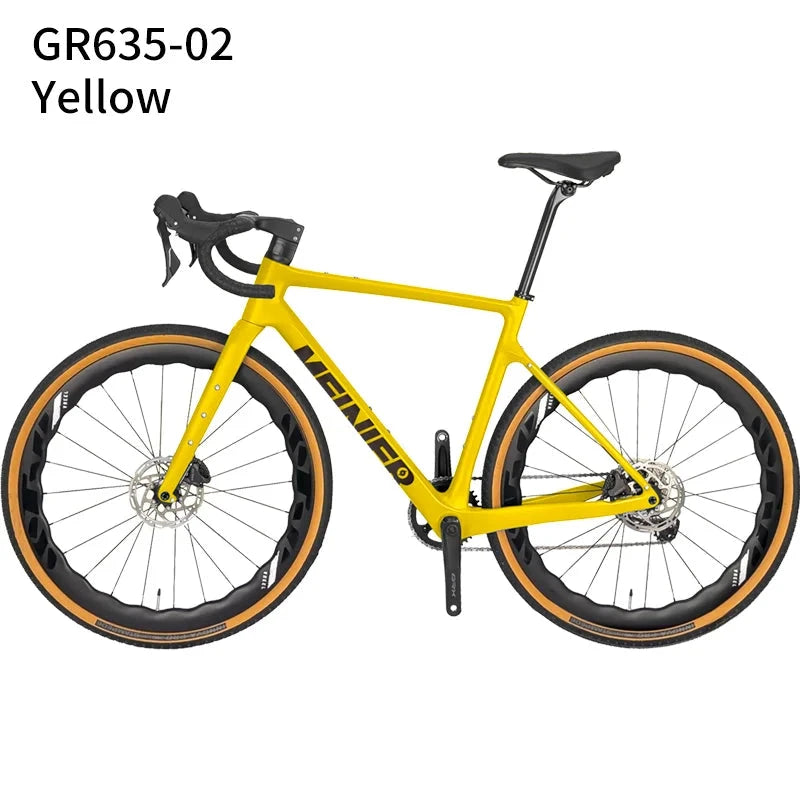 Carbon Gravel Bike Bicicletas Hydraulic Disc Brake Road Bike Bicycle Gravel 11S GRX Groupset GlowCart