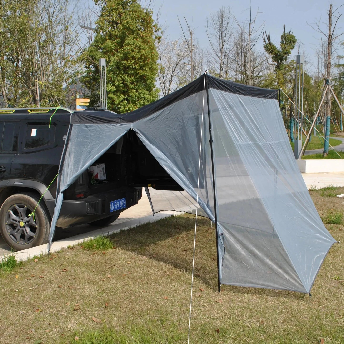 Car Tail Tent Breathable Ventilated Rear Tent Easy Setup for GlowCart