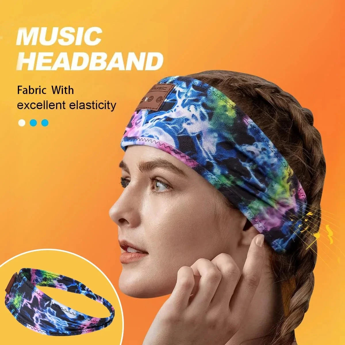 Dazzling Colors Wireless Bluetooth Headband Earphones Sports GlowCart