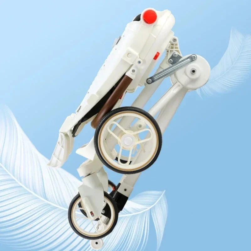 Twin strollers for two children Two seats Lightweight folding stroller Multifunctional stroller can sit and lie down GlowCart