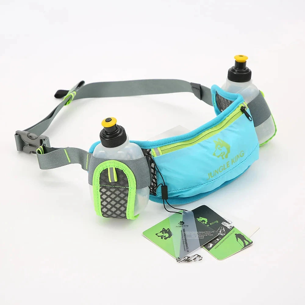 JUNGLE KING NewCY2675 Hydration Waist Belt Bag for Marathon Jogging Cycling Running Phone Holder with Water Bottle Pouch Fanny P GlowCart