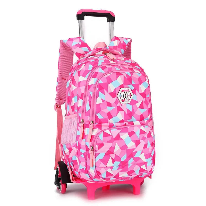 wheeled bags for girls kids Travel luggage Rolling School GlowCart