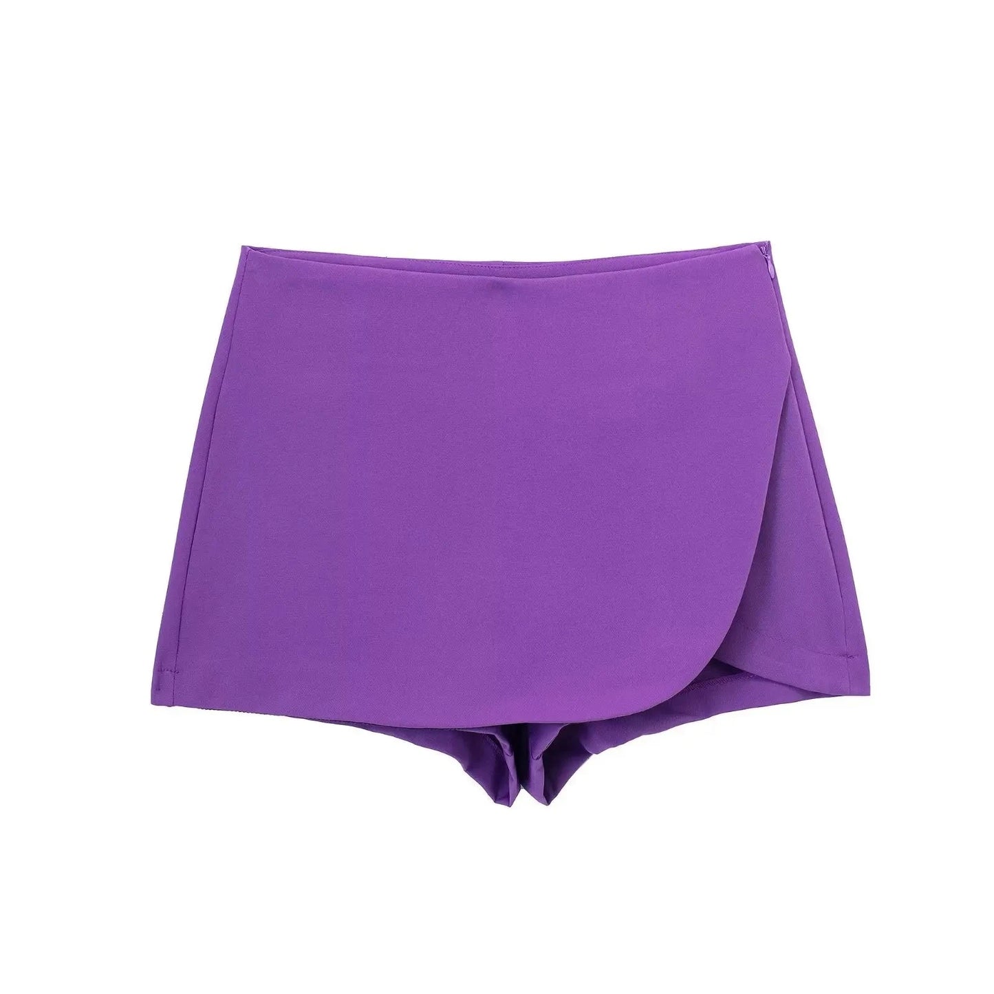 Women's Skort High Waist Brown Skirt Pants Stylish Summer GlowCart