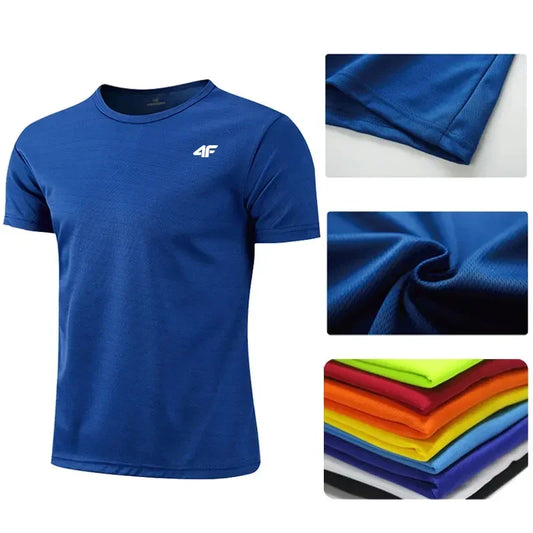 Men's Summer Exercise Trainning T-shirt High Quality