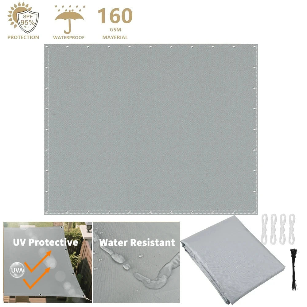 2x3/3x3/3x4/4x5M Sun Shade Sail Waterproof Outdoor Square GlowCart