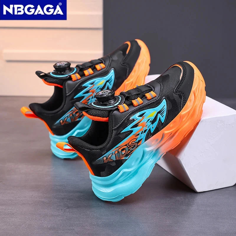 Children Shoes For Boy Breathable Running Sneakers Lightweight Anti Slip School Casual Walking Shoes Outdoor Kids Tennis GlowCart