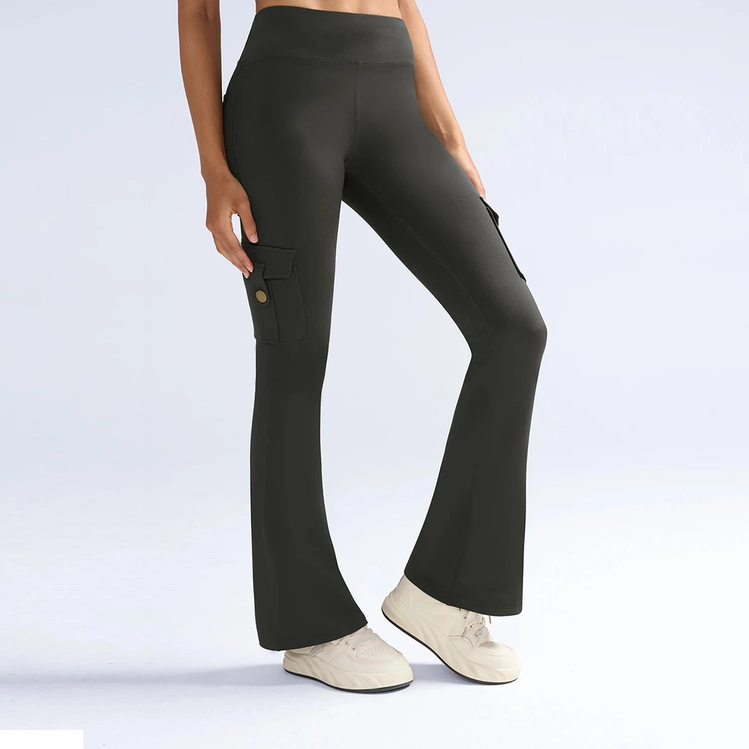 Newest Women Wide Leg High Stretch Yoga Leggings Naked GlowCart