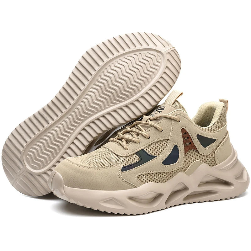 Lightweight Safety Shoes Men Women Work Shoes Steel Toe Cap Working Boots Sneakers Man Women Breathable Shoes Tactical Boots GlowCart