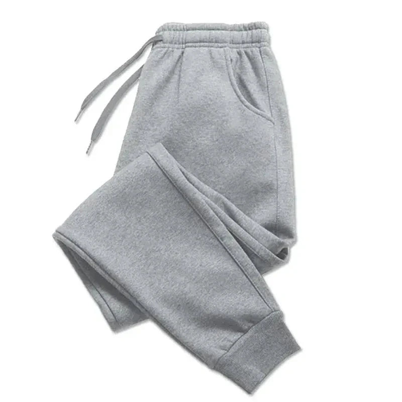 Mens Casual Pants Autumn Winter Fleece Sweatpants Men GlowCart