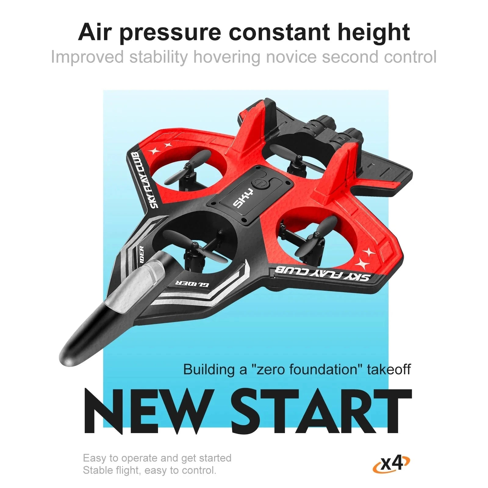 2025 New YP3 Foam Aircraft Remote Control Four Axle Fighter GlowCart