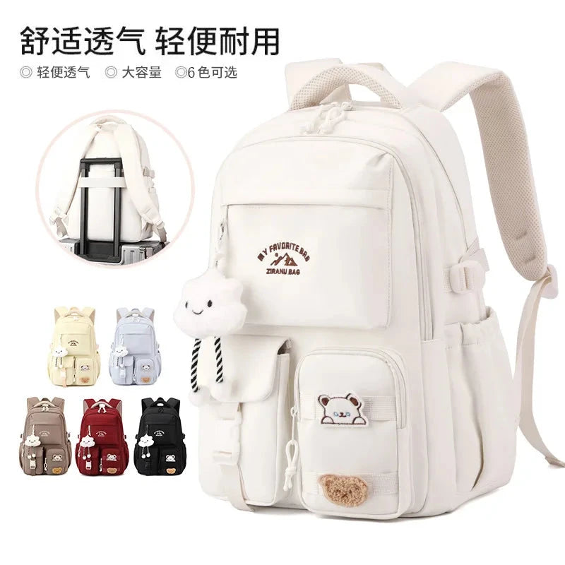 Korean Style Daily Backpack For Women Packsack Waterproof GlowCart