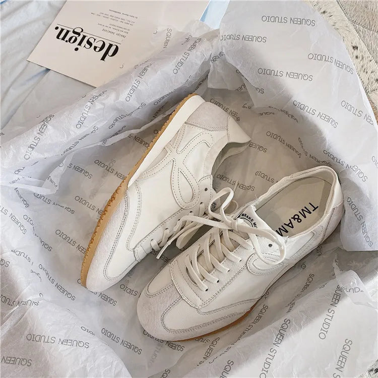 Women's Sneakers White Platform Woman Flats Sports Shoes Female Lightweight Vulcanized Shoes Ladies Casual Comfortable Trainers GlowCart