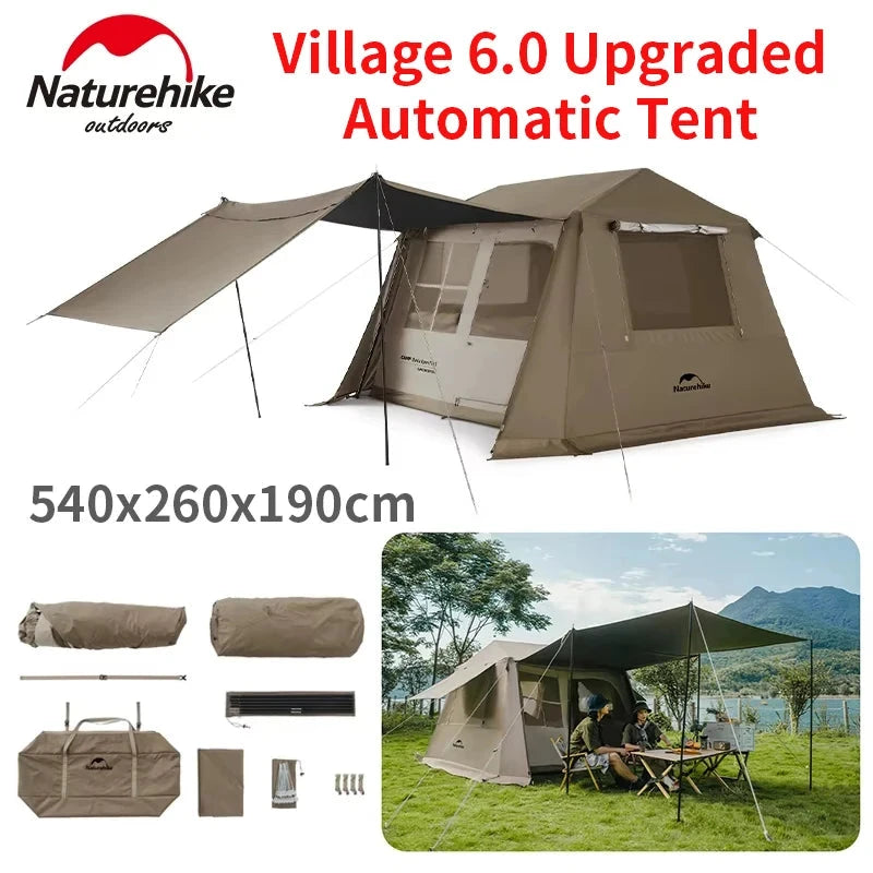 Naturehike Village 6.0 One Touch Tent Hut Automatic Tent for GlowCart