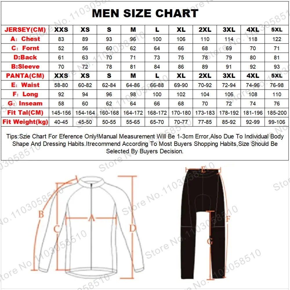 Winter Jersey Men's Thermal Fleece Bicycle Clothing MTB Long Sleeve Warm Tops Road Bike Outdoor Sports Jacket Bike Clothing GlowCart