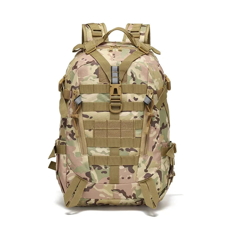 40L Tactical Reflective Backpack Outdoor Molle Camouflage GlowCart