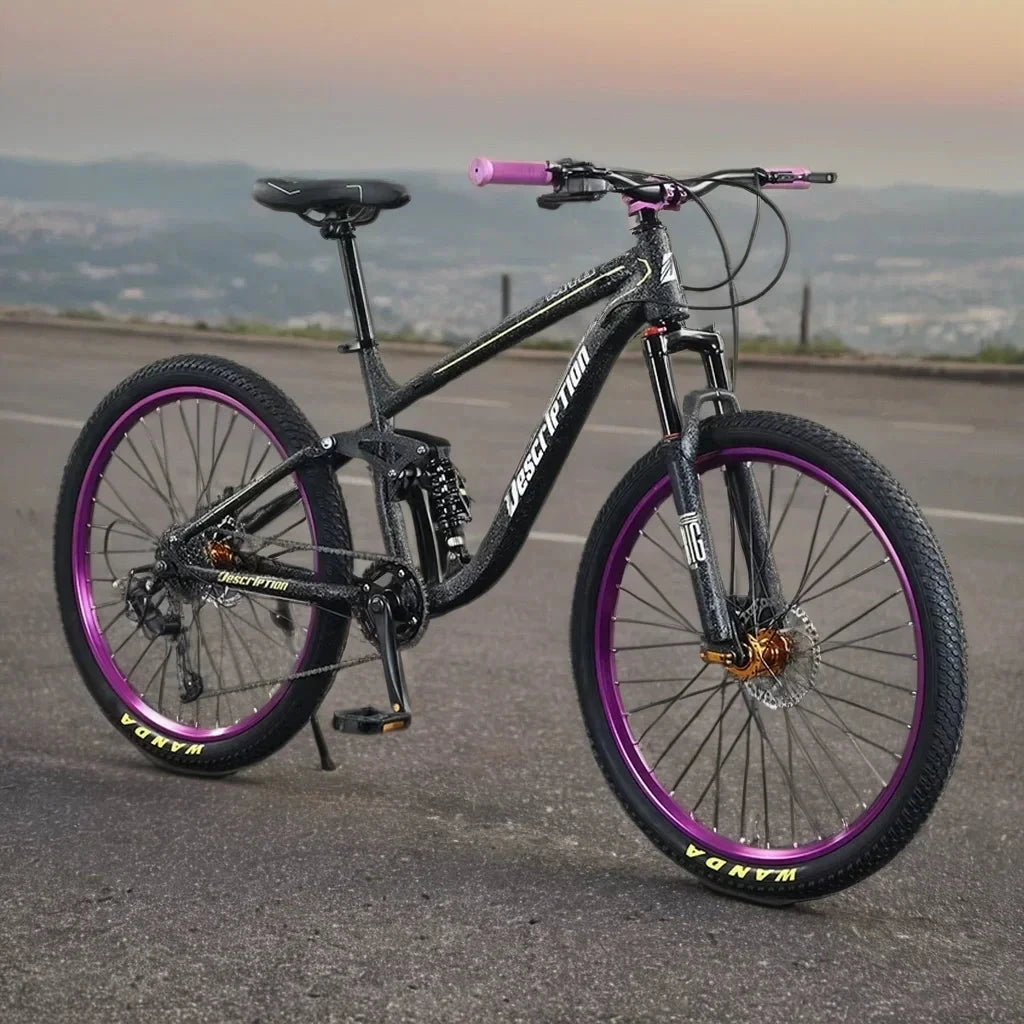 27.5 inch mtb soft tail mountain bike 9/10 speed Cross Country bicycle hydraulic disc brakes shock absorption Downhill bicicleta GlowCart