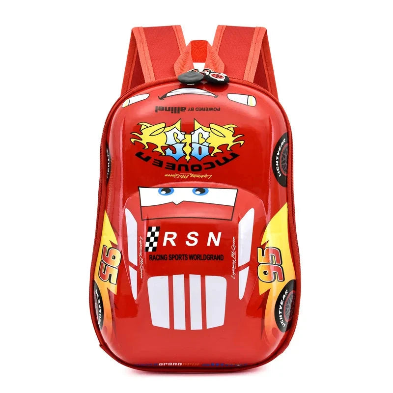 Disney New Cartoon McQueen Hard Shell Kindergarten Backpack for Boys and Girls Aged 3-6 GlowCart