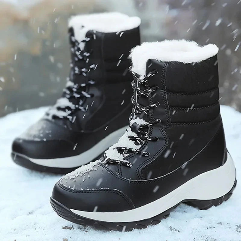 Snow Boots Women Platform Boots Non-slip Women Winter Shoes GlowCart