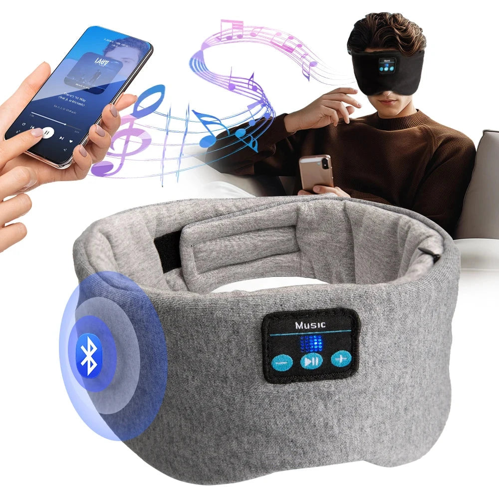 Mask for Sleep Headphones Bluetooth Travel 3D Eye Mask Music GlowCart
