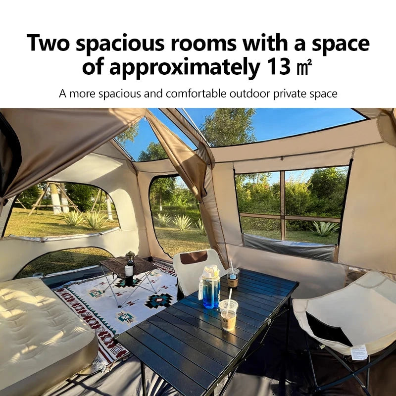 Sonuto Automatic Large Camping Tent 3-8 Person Quick Setup GlowCart