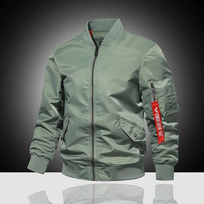 Spring and Autumn Winter Air Force MA1 Pilot Jacket Men's GlowCart