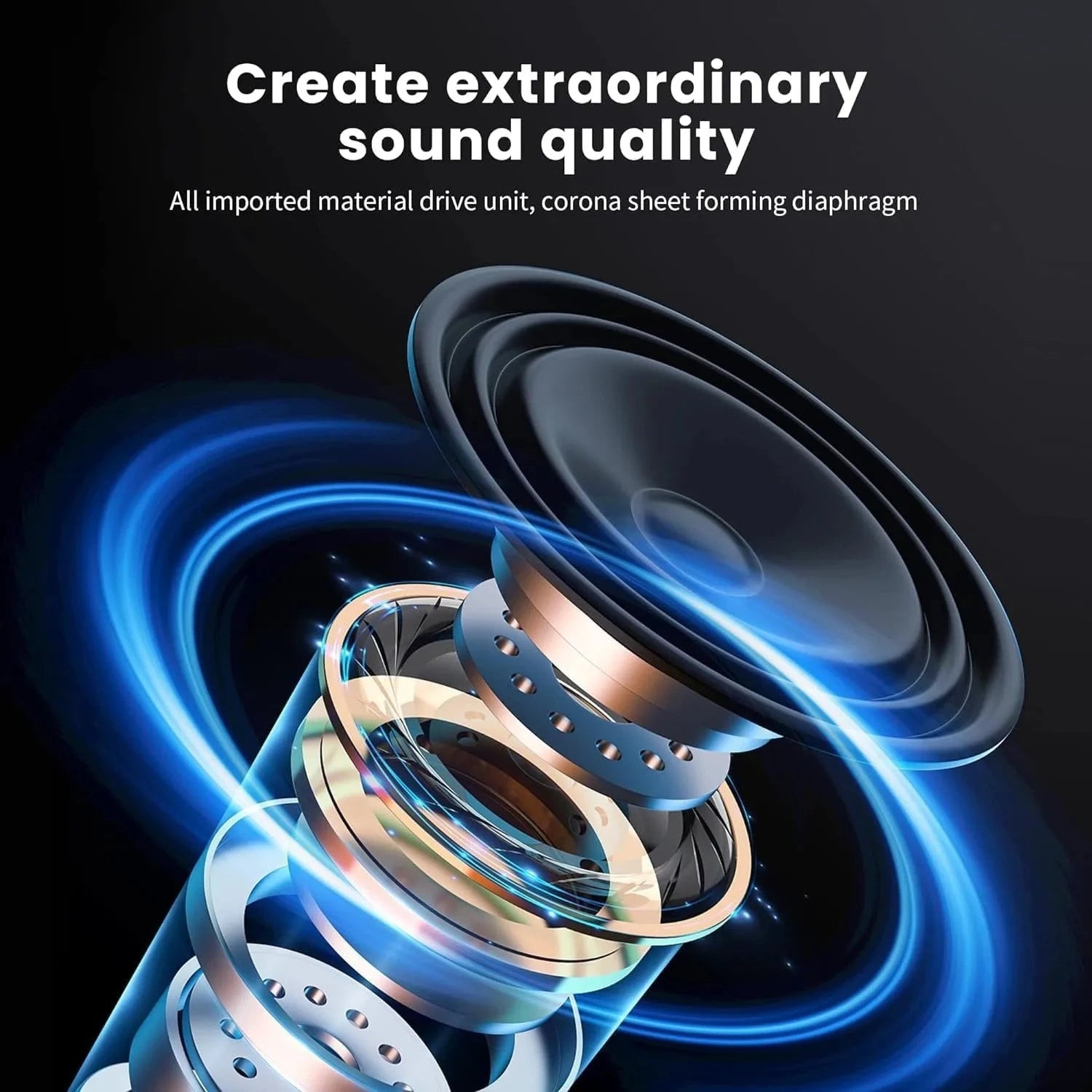 NEWMSNR 9D Surround Sound Wireless Bluetooth Headphones Over GlowCart