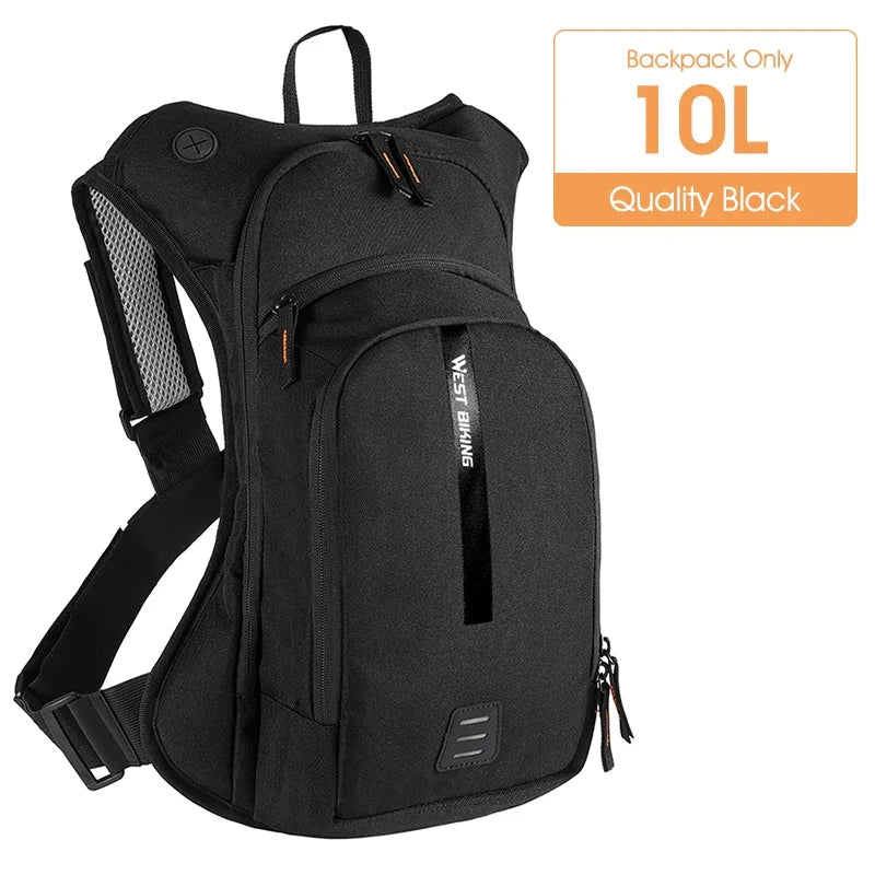 WEST BIKING 10L Ultralight Cycling Backpack Ergonomic Strap MTB Road Bicycle Bag With Water Bag Outdoor Hiking Climbing Bag GlowCart