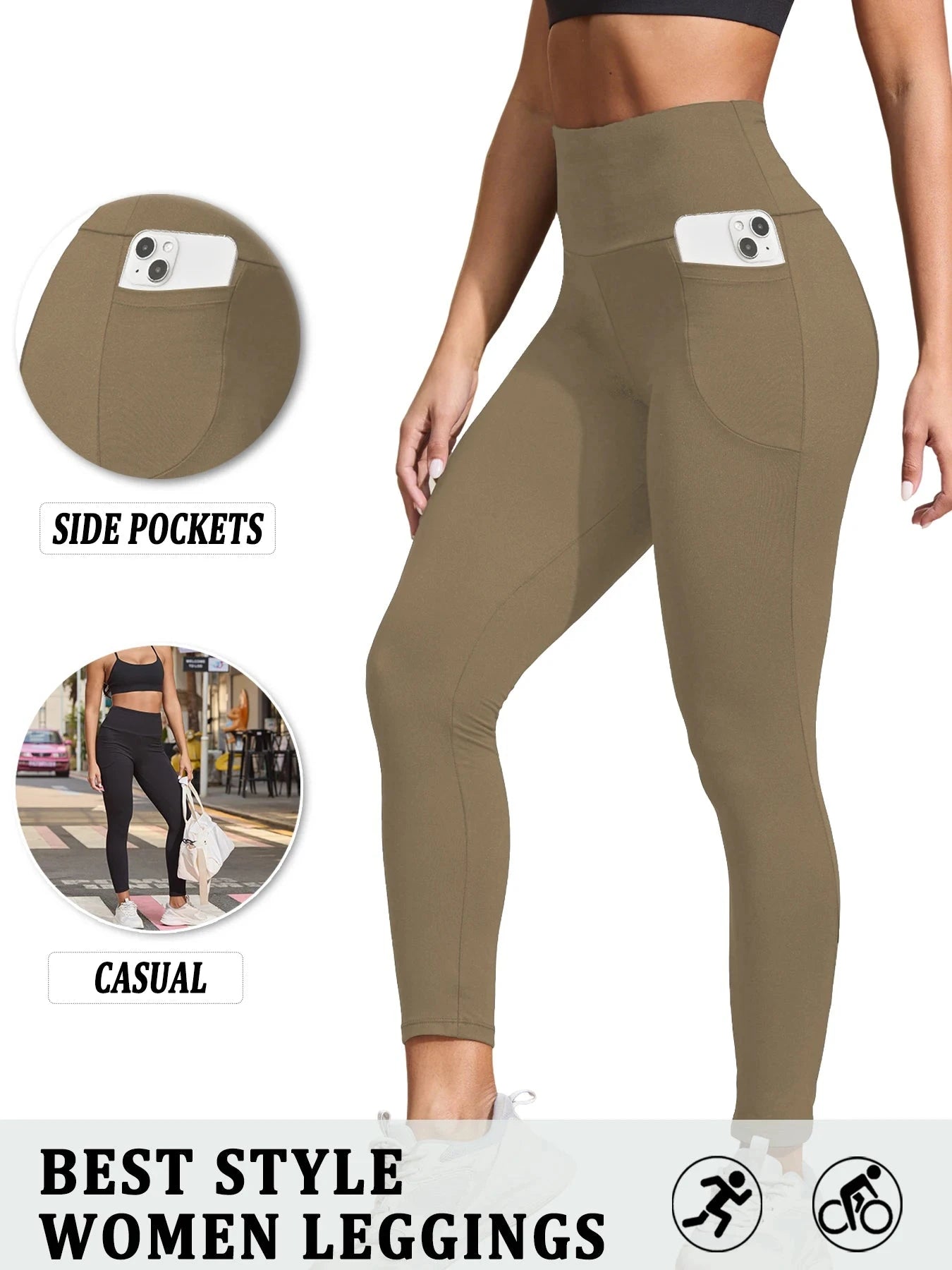 Super Soft Sports Leggings With Pockets For Women High GlowCart