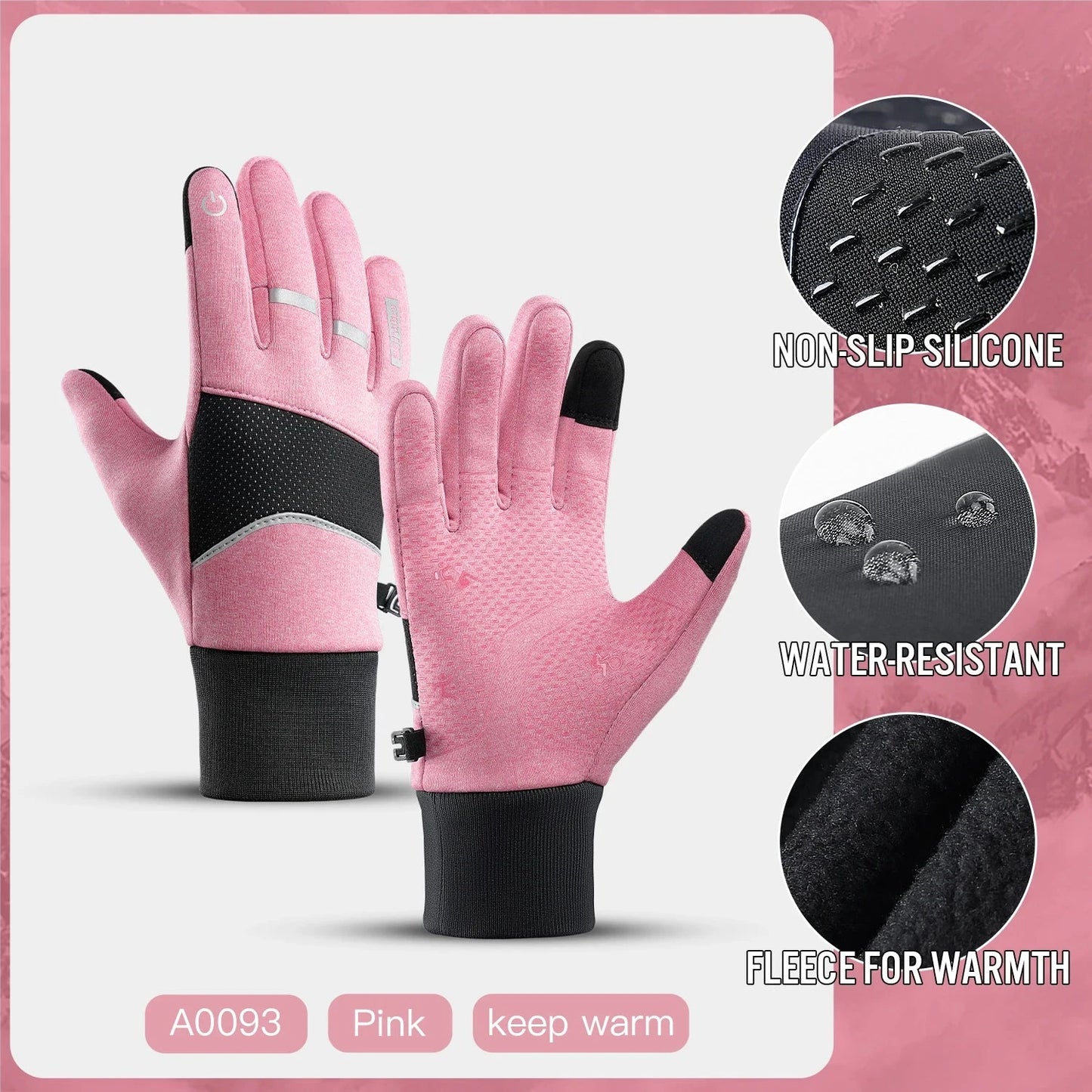 Winter Cycling Gloves for Men Women Warm Biking Glove for GlowCart