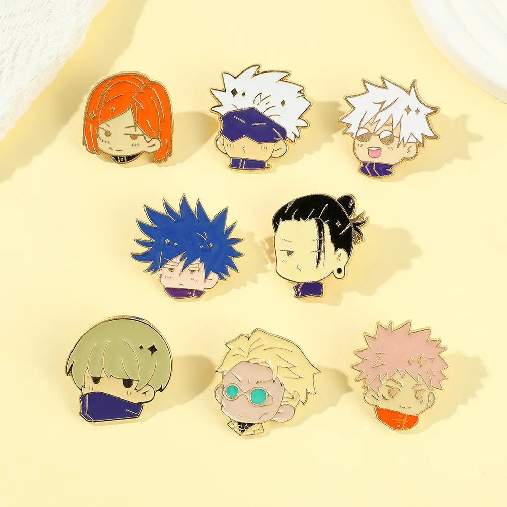 Anti-exposure Brooch Cute Cartoon Commemorative Metal Badge GlowCart