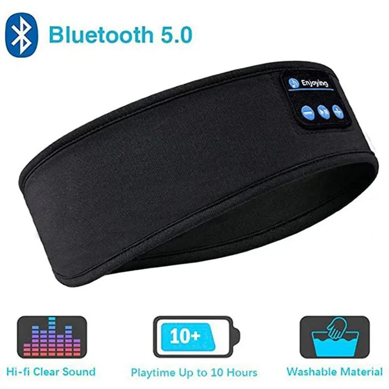 Fone Bluetooth Earphones Sports Sleeping Headband Elastic GlowCart