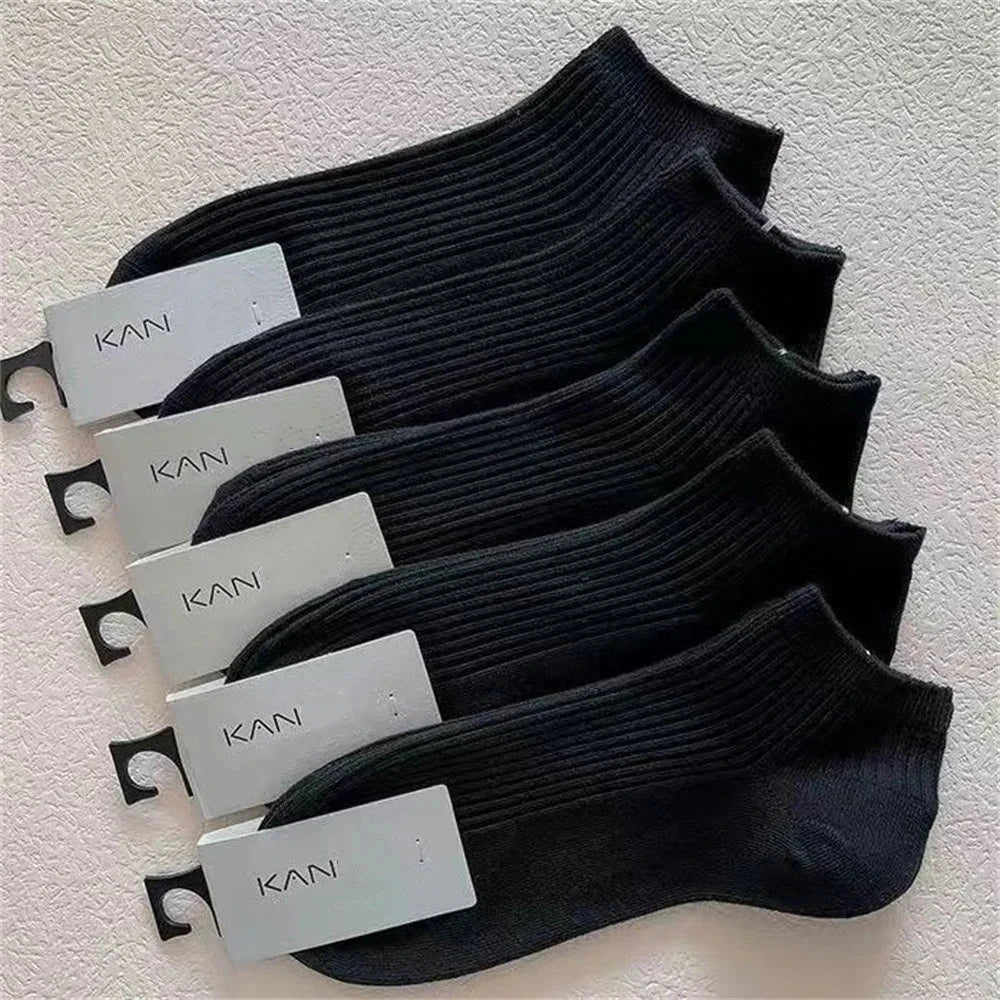 5 Pairs/Pack Ankle Socks Women 100% Cotton Invisible GlowCart