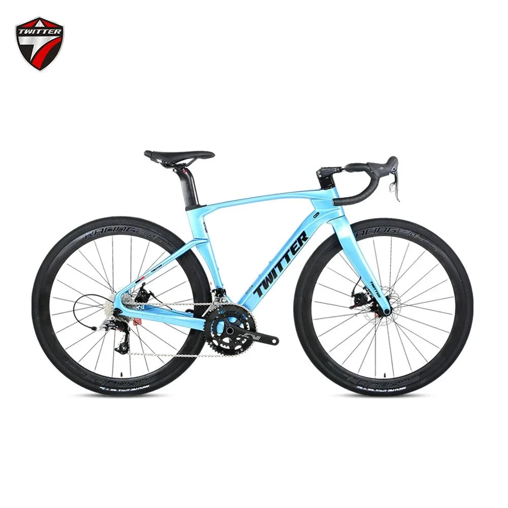 TWITTER 2025 GRAVEL-V3 new 700C off-road gravel carbon fiber road bicycle hydraulic oil disc brake mechanical transmission GlowCart