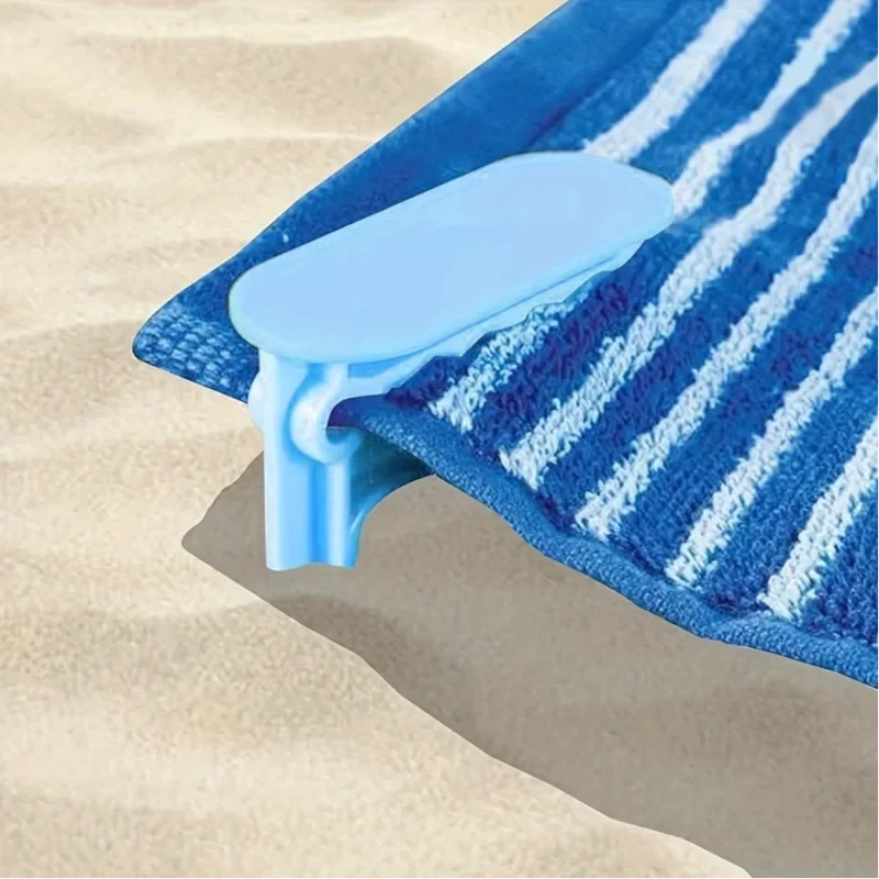 4pcs Beach Towel Clips Outdoor Beach Mat Holder Towel Holder GlowCart