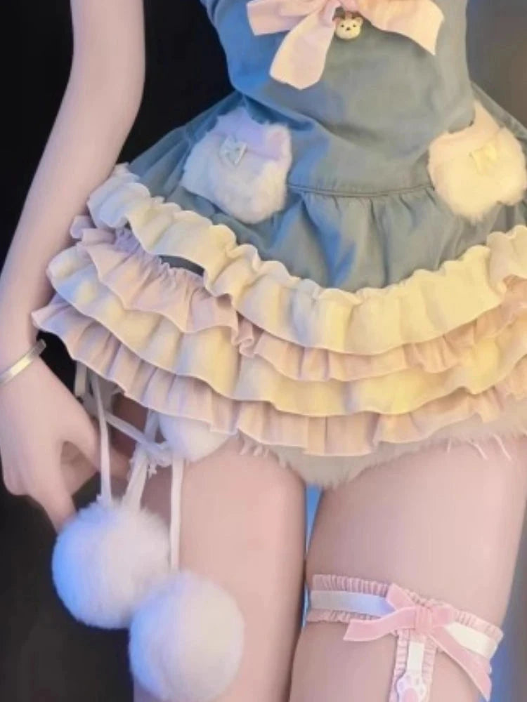 Summer Sweet Japanese Style Lolita Woman Dress Y2k Chic GlowCart