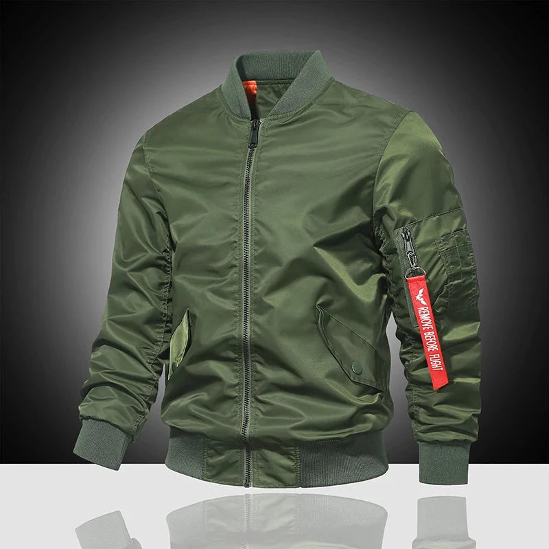 Spring and Autumn Winter Air Force MA1 Pilot Jacket Men's GlowCart