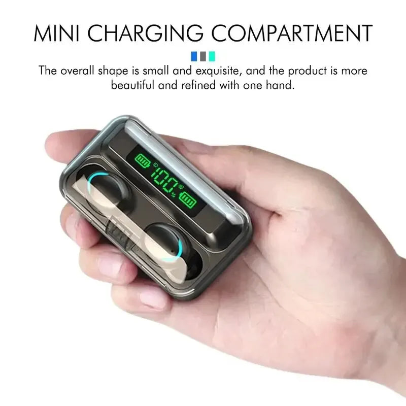 F9 Wireless Bluetooth Headphones Tws Waterproof Earbuds